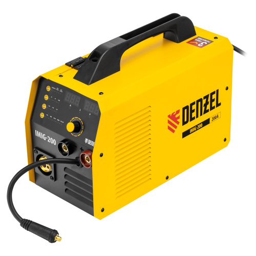 Аппарат инвертор. полуавтомат. cварки IMIG-200, 200 А, ПВ 60%, катушка 5 кг Denzel по ценам производителя в Уфе с доставкой по всей России