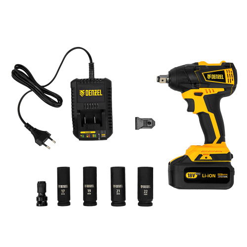 Гайковерт ударный аккумуляторный бесщет CIW-IB-300, Li-ion, 18В, 300Нм Denzel по ценам производителя в Уфе с доставкой по всей России