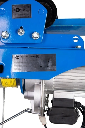 С ТЕЛЕЖКОЙ таль электрическая TOR PA 600/1200 кг 20/10 м (серия N) по ценам производителя в Уфе с доставкой по всей России