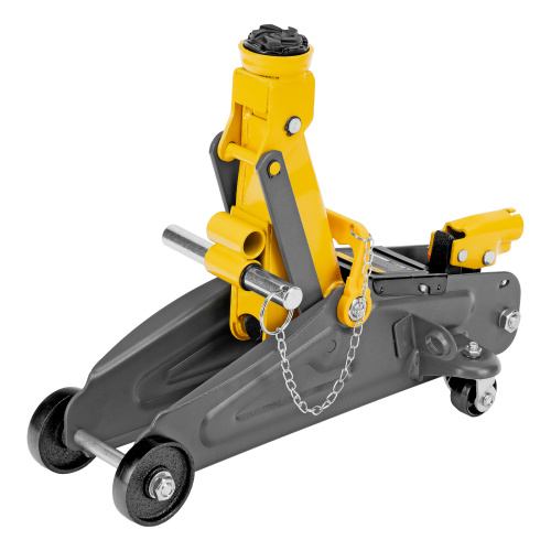 Домкрат гидравлический подкатной с фиксатором, 2 т, 130-330 мм Denzel по ценам производителя в Уфе с доставкой по всей России