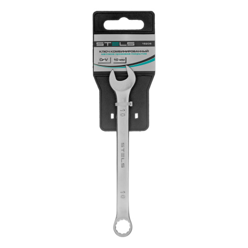 Ключ комбинированный, 10 мм, CrV, матовый хром Stels по ценам производителя в Уфе с доставкой по всей России