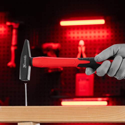 Молоток слесарный optimal, 400 г, фибергласовая обрезиненная рукоятка, квадратный боек Matrix по ценам производителя в Уфе с доставкой по всей России