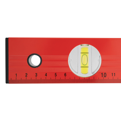 Уровень алюминиевый, 600 мм, 3 глазка, красный, линейка Matrix по ценам производителя в Уфе с доставкой по всей России