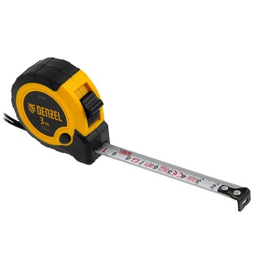 Рулетка 3м х 13мм, двухкомп. корпус, кнопка-пауза Denzel по ценам производителя в Уфе с доставкой по всей России