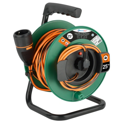 Кабель удлинитель на барабане ELECTRALOCK 3x1 (25 метров, 16A, оранжевый) по ценам производителя в Уфе с доставкой по всей России