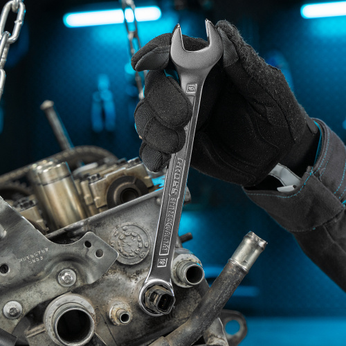 Набор ключей комбинированных 8-19 мм, 8 шт, CrV, холодный штамп Gross по ценам производителя в Уфе с доставкой по всей России