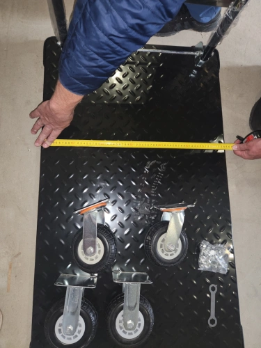 Тележка платформенная 950 кг TOR PH950 (1100х650) со складной ручкой (резиновые колеса 150 мм) по ценам производителя в Уфе с доставкой по всей России