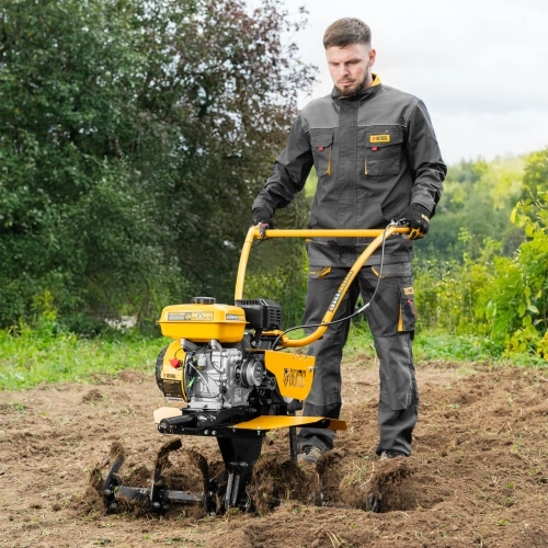 Мотоблок DPT-370S, 7 л.с., ремен.сцеп, фрез 3х4, ШОМ, передачи 3В/1Н Denzel по ценам производителя в Уфе с доставкой по всей России