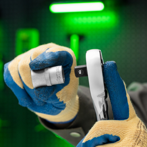 Ключ-трещотка 1/2", 45 зубьев, с быстрым сбросом, CrV, хром Сибртех по ценам производителя в Уфе с доставкой по всей России