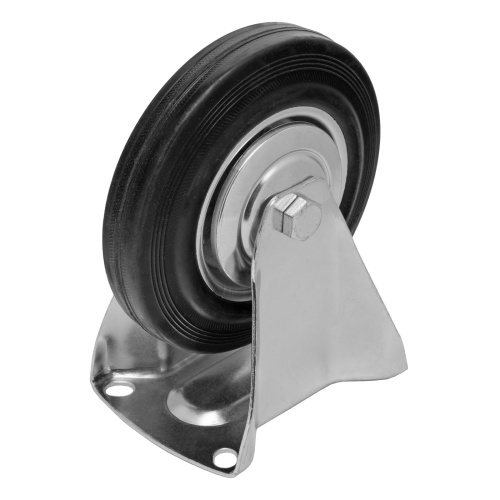 Колесо неповоротное D 160 мм, крепление  платформенное Сибртех по ценам производителя в Уфе с доставкой по всей России