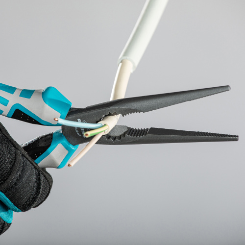 Длинногубцы прямые 205 мм, трехкомпонентные рукоятки Gross по ценам производителя в Уфе с доставкой по всей России