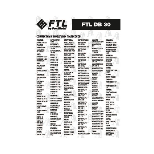 Мешок-пылесборник FTL DB 30 (комплект 5 шт.) по ценам производителя в Уфе с доставкой по всей России