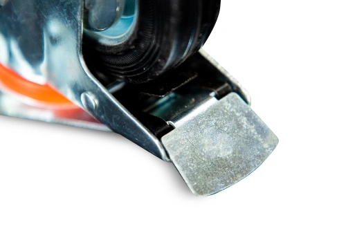 Колесо поворотное резина SCb 93 75 мм с тормозом (Y) по ценам производителя в Уфе с доставкой по всей России