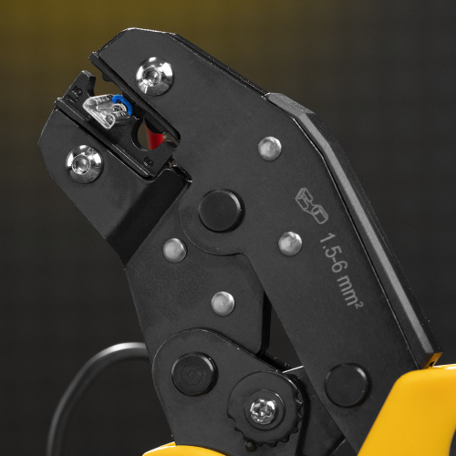 Клещи для обжима неизолированных наконечников НК и НВ, разъемов РП, 1,5 - 6 мм2 Denzel по ценам производителя в Уфе с доставкой по всей России