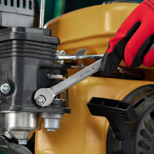 Ключ комбинированный, 10 мм, CrV, матовый хром Stels по ценам производителя в Уфе с доставкой по всей России