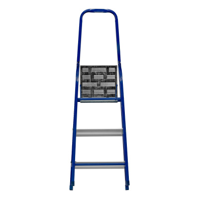 Стремянка, 3 ступени, стальной профиль, алюминиевые ступени Сибртех по ценам производителя в Уфе с доставкой по всей России