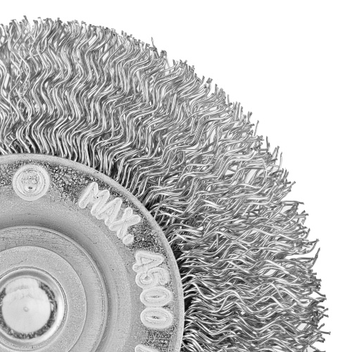 Щетка для дрели, 60 мм, плоская со шпилькой, витая проволока Сибртех по ценам производителя в Уфе с доставкой по всей России