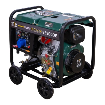 Генератор дизельный STEM Techno S5500DE (5.5 кВт, электростартер, дисплей, подогрев) по ценам производителя в Уфе с доставкой по всей России