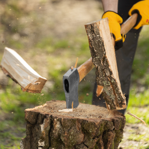 Топор кованый, 1360 г, американский тип, буковая рукоятка, 700мм, EFP Denzel по ценам производителя в Уфе с доставкой по всей России