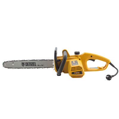 Пила цепная электрическая EDS-2000P, 2 кВт,поперечная, шина 40 см, шаг 3/8, паз 1.3 мм, 57 звеньев Denzel по ценам производителя в Уфе с доставкой по всей России