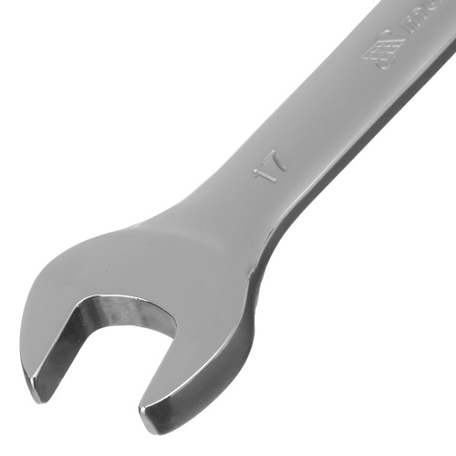 Ключ комбинированный трещоточный, 17 мм, CrV, зеркальный хром Matrix Professional по ценам производителя в Уфе с доставкой по всей России