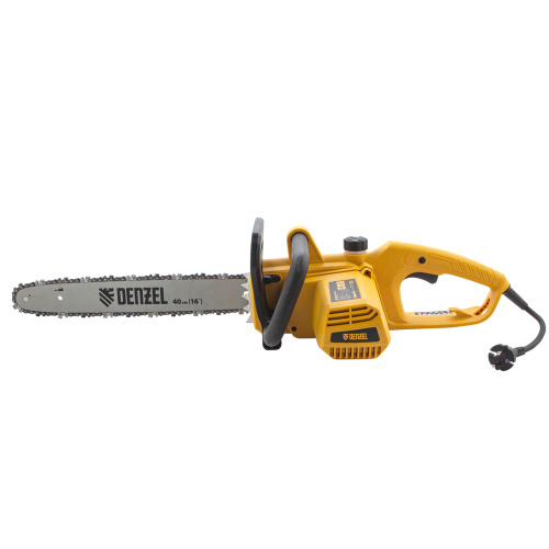 Пила цепная электрическая EDS-2000P, 2 кВт,поперечная, шина 40 см, шаг 3/8, паз 1.3 мм, 57 звеньев Denzel по ценам производителя в Уфе с доставкой по всей России