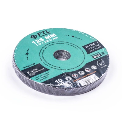 Круг отрезной по нержавеющей стали FTL E-Nox 125 х 1,0 х 22,2 мм A54TBF купить в Москве с доставкой по всей России | ProtosMarket.ru