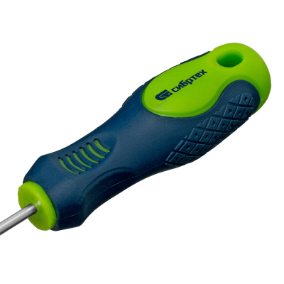 Отвертка, SL3 х 80 мм, CrV, двухкомпонентная рукоятка Сибртех по ценам производителя в Уфе с доставкой по всей России