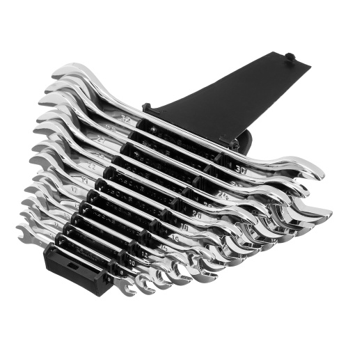 Набор ключей рожковых 12 шт, (6-32мм) CrV, EllipticaL зеркальное хромирование Matrix по ценам производителя в Уфе с доставкой по всей России