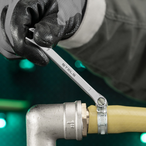 Ключ комбинированный, 7 мм, CrV, матовый хром Stels по ценам производителя в Уфе с доставкой по всей России