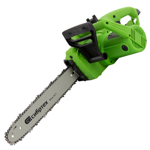 Пила цепная электрическая ПЦЭ-1800П с поперечным двигателем, 1.8 кВт, 14'' (35 см) Сибртех по ценам производителя в Уфе с доставкой по всей России