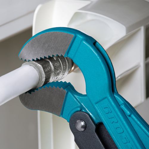 Ключ трубный рычажный 1.5, №2, цельнокованый, CrV, тип "S" Gross по ценам производителя в Уфе с доставкой по всей России