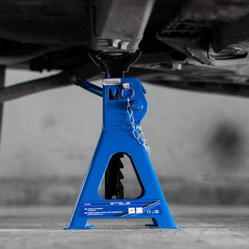 Подставки под автомобиль регулируемые, 2 т, H подъема 280-420 мм, 2 шт, Stels по ценам производителя в Уфе с доставкой по всей России