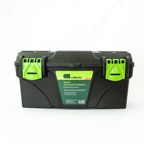 Ящик для инструмента, 410 х 215 х 197 мм, 16", пластик Сибртех по ценам производителя в Уфе с доставкой по всей России