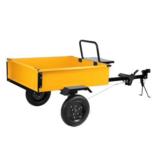 Прицеп для мотоблока TT-500, оцинк., груз. 500 кг, рег. сцепка, колеса 4.00-10, в упаковке Denzel по ценам производителя в Уфе с доставкой по всей России