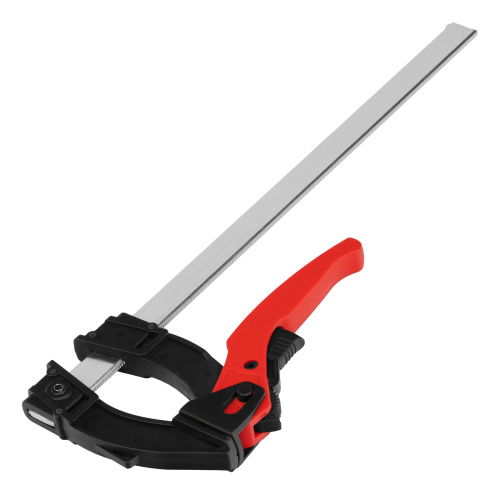 Струбцина реечная быстрозажимная, пластиковый корпус рычажно-храповой механизм, 300 х 90 х 390 мм, штанга 5 х 20 мм Matrix по ценам производителя в Уфе с доставкой по всей России