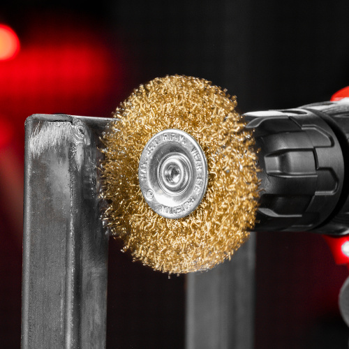 Набор щеток для дрели, 3 шт, 1 плоская, 65 мм, 50 мм "чашка", ручная металлическая Matrix по ценам производителя в Уфе с доставкой по всей России