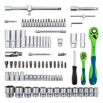 Набор инструментов 94 предмета, CrV, 1/2", 1/4" Сибртех по ценам производителя в Уфе с доставкой по всей России