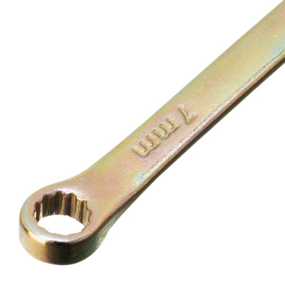 Ключ комбинированный, 7 мм, желтый цинк Сибртех по ценам производителя в Уфе с доставкой по всей России