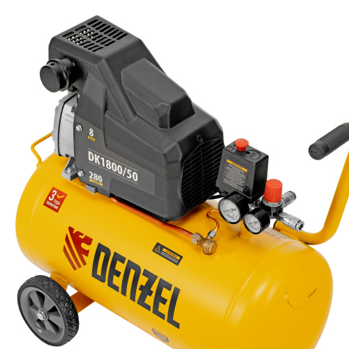 Компрессор воздушный DK1800/50, Х-PRO 1.8 кВт, 280л/мин, 50л Denzel по ценам производителя в Уфе с доставкой по всей России