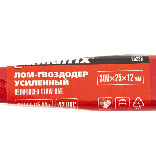 Лом-гвоздодер усиленный, 300х25х12 мм Matrix по ценам производителя в Уфе с доставкой по всей России