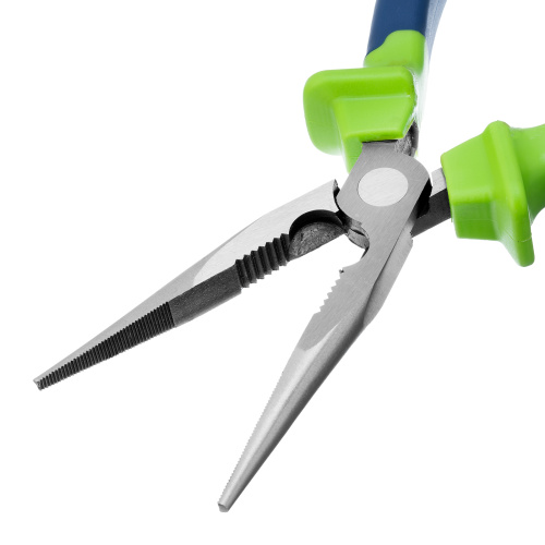 Длинногубцы прямые, 200 мм, двухкомпонентные рукоятки Сибртех по ценам производителя в Уфе с доставкой по всей России