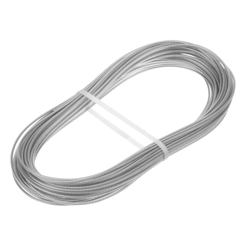 Трос металлополимерный прозрачный ПР-2.0, толщина 2.0 мм, моток 20 метров Сибртех по ценам производителя в Уфе с доставкой по всей России