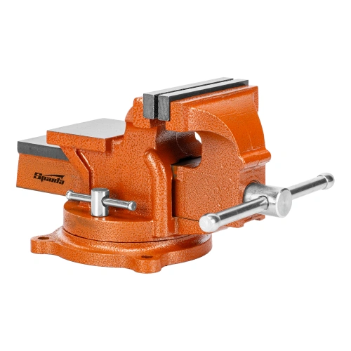 Тиски слесарные, 100 мм, поворотные, с наковальней Sparta по ценам производителя в Уфе с доставкой по всей России