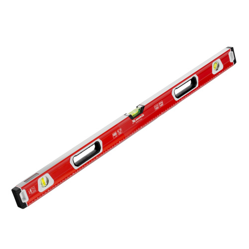 Уровень алюминиевый, магнит, фрезерованный, 3 глазка (1 зеркальный) двухкомпонентные рукоятки, 1000 мм Matrix по ценам производителя в Уфе с доставкой по всей России