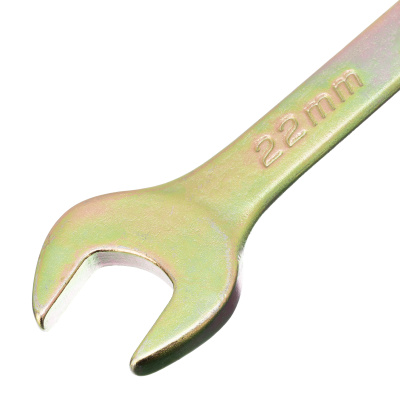 Ключ комбинированный, 22 мм, желтый цинк Сибртех по ценам производителя в Уфе с доставкой по всей России