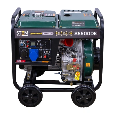 Генератор дизельный STEM Techno S5500DE (5.5 кВт, электростартер, дисплей, подогрев) по ценам производителя в Уфе с доставкой по всей России