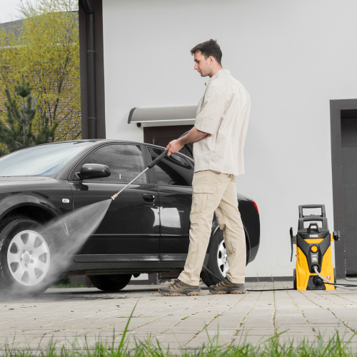 Моечная машина высокого давления R-180i, 2400 Вт, 180 бар, 7.5 л/мин, асинхронный двигатель Denzel по ценам производителя в Уфе с доставкой по всей России