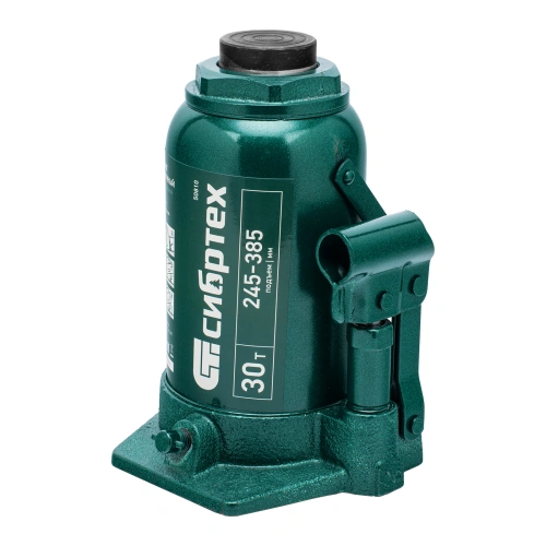 Домкрат гидравлический бутылочный, 30 т, 245-385 мм Сибртех по ценам производителя в Уфе с доставкой по всей России