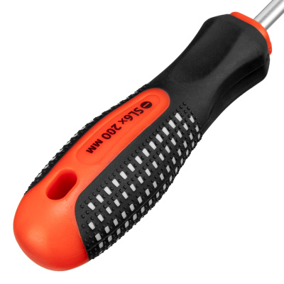 Отвертка Fusion, SL6 х 200 мм, CrV, трехкомпонентная рукоятка "Anti slip" Matrix по ценам производителя в Уфе с доставкой по всей России